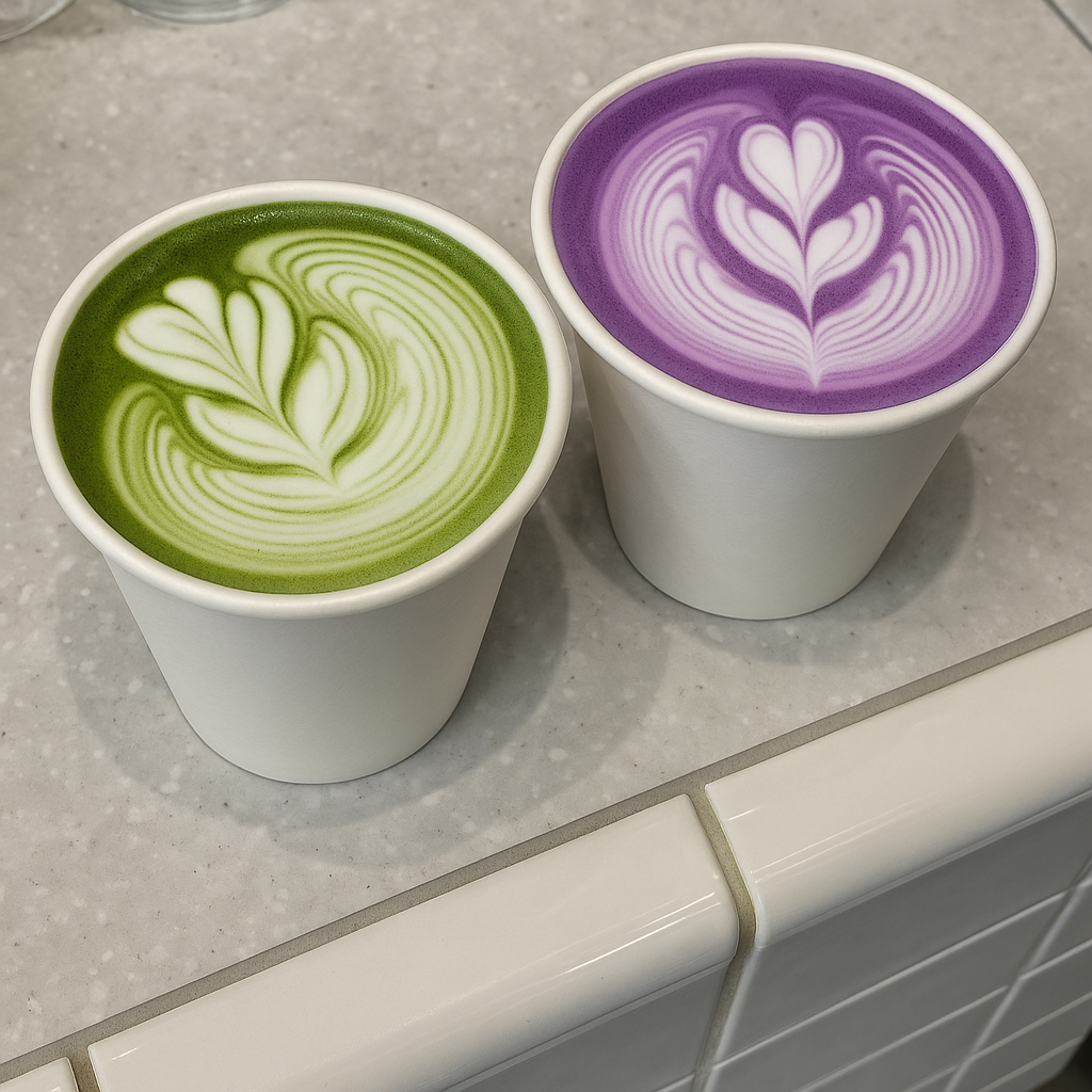 Matcha and ube powder set – UK wellness superfoods